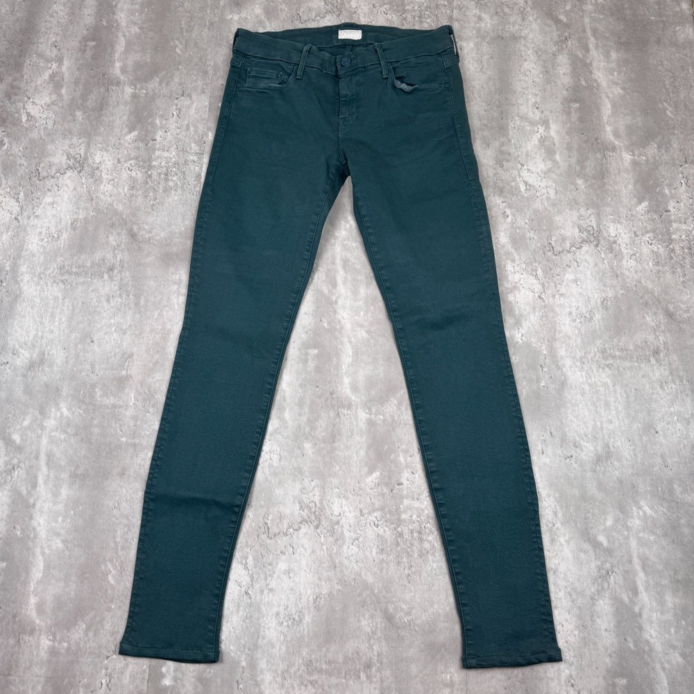 Mother The Looker Jeans Women's 29 Green Games Girls Play Skinny Leg Denim